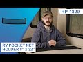 RV Pocket Net Holder 8" x 32"