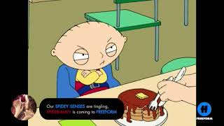 Freeform Spider-Man Movie Weekend On-Air Graphic January 7, 2022