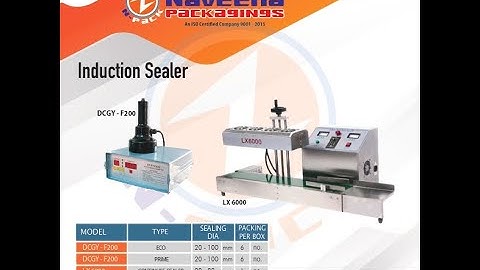 LX6000A continues induction sealer Naveena packagings(N-PACK)