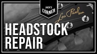 How to repair a broken headstock (Les Paul)