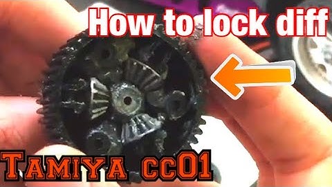 Tamiya CC01 | HOW TO LOCK THE FRONT DIFFERENTIAL(glue method)