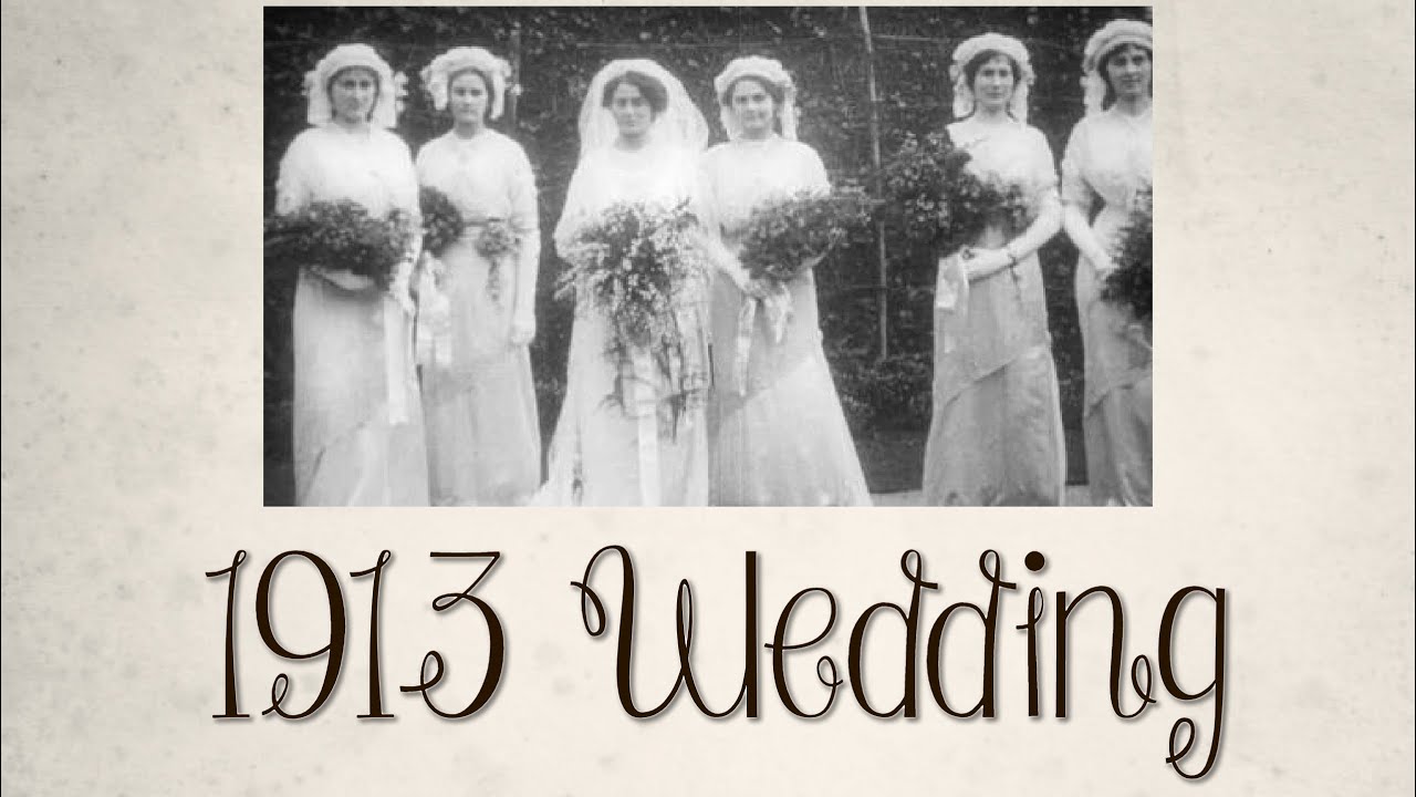 The 1913 Wedding in Faversham, Kent of of Miss Carrie Alexander