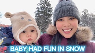 BABY LUCAS HAD FUN IN SNOW | HIS FIRST TIME | SLOVAKIA