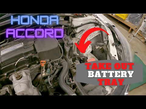 How to take out battery tray on Honda Accord 2013-2017