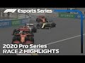 2020 F1 Esports Pro Series Presented by Aramco: Race 2 Highlights