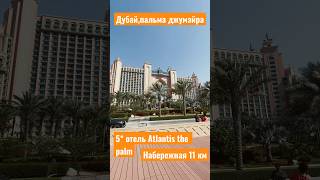 Дубай2023,пальма джумэйра Крутая набережная 11 км,5* отель Atlantis the palm Эмираты ОАЭ