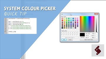 ExtendScript QuickTip - System Colour Picker