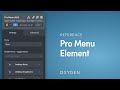 The Pro Menu Element