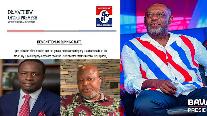 Break: NAPO Resigns As Running Mate - Sefa Kayi fires On Resignation! NAPO's Spokesperson Reacts!