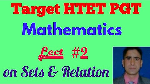 HTET PGT Mathematics