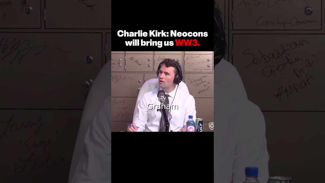Charlie Kirk: Neocons will bring us WW3. thumbnail