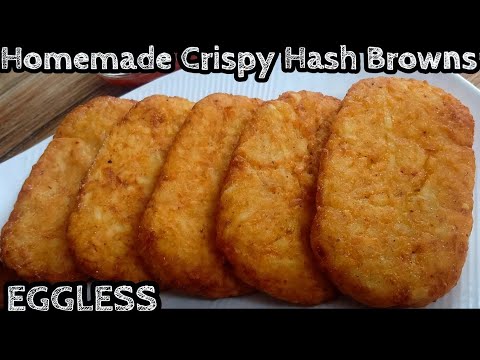 Easy Crispy Hash Browns Recipe  Eggless Restaurant Style Breakfast !