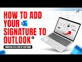 Professional Email Signatures in Outlook: Your Detailed Step-by-Step Setup Guide