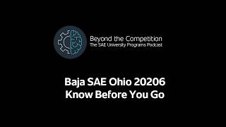 Baja SAE Ohio 2026 Know Before You Go