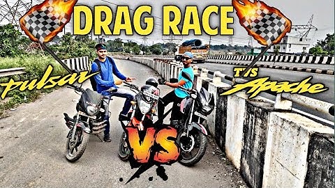 PULSAR 150 VS APACHE RTR 160 2V BS6 DRAG RACE