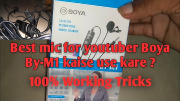 How to use Boya By-m1 mic in Android phone or pc? kaise connect kare Boya mic ko apne smartphone me.