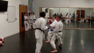 Kaizen Central Karate - two against one evasive drill 2.AVI