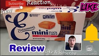 [Reaction] My Snack Review on The Entenmann's Mini Snack Cakes Pound Cakes 