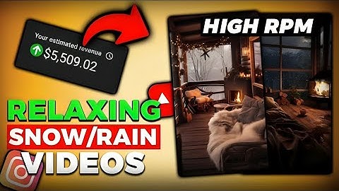 I FOUND The Best Way To Make Relaxing Snow & Rain Videos   Shorts & Reels Ai Tutorial