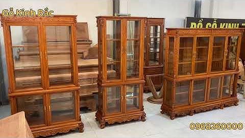 3 chiếc tủ rượu gỗ hương đá cao cấp làm theo đơn đặt hàng | Gỗ Kinh Bắc