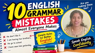 10 English Grammar Mistakes Almost Everyone Makes! | Stop Making These Mistakes