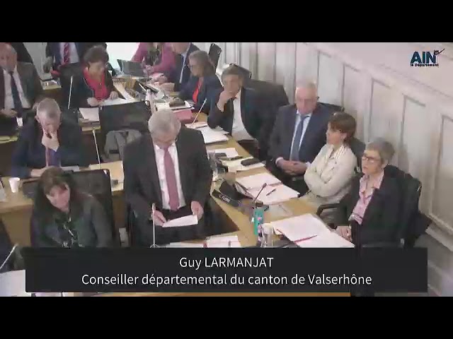 Guy LARMANJAT - Intervention sur la motion relative aux infrastructures - Session de mai 2025