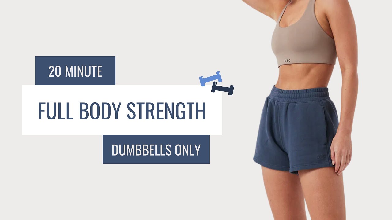 20 MIN FULL BODY STRENGTH WORKOUT | with weights | home workout - YouTube