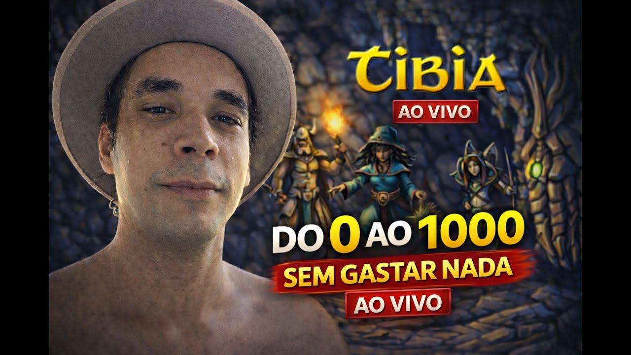 Dá mesmo pra chegar do 0 ao 1000 SEM investir no Tibia Global?