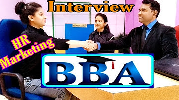 BBA Interview in Hindi | Bachelor of #Business Administration Interview