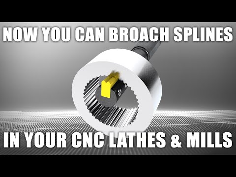 CNC Broach Tool LLC offers Indexable Spline Broaching Inserts for CNC Lathe or Mill Broaching System