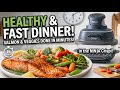Quick Air Fryer Salmon and Veggies Dinner