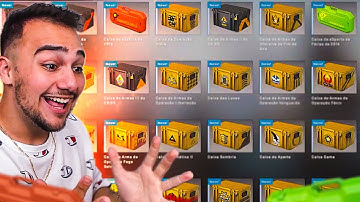Abri todas as caixas da história da VALVE dentro do CSGO! 😱🤑