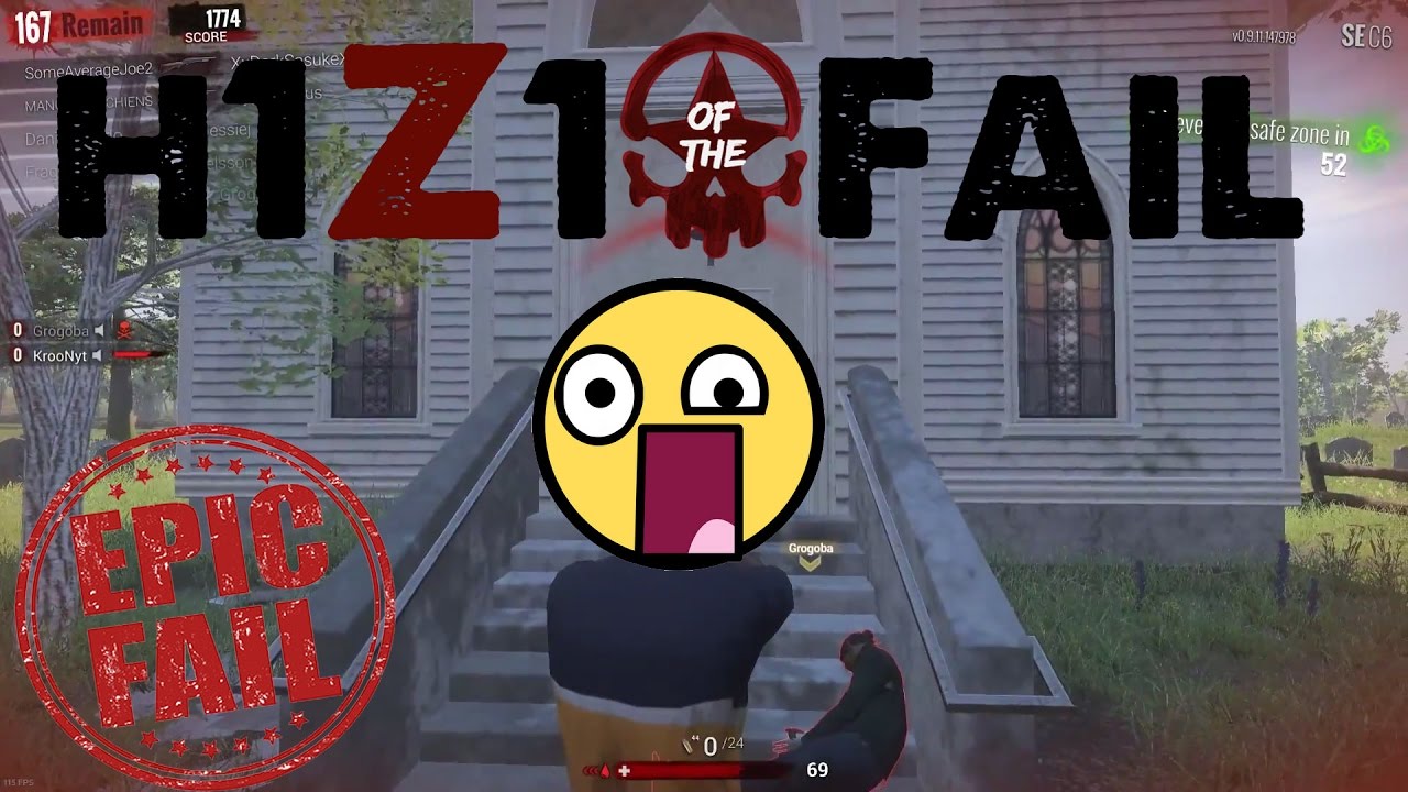 FIRST TIME H1Z1 KING OF THE KILL FAIL