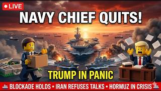 Trump PANICS as Navy Chief QUITS! | Iran LEGO Animation