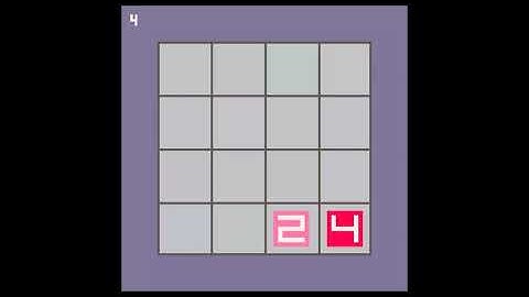 2048 v0 2 PICO 8 Fantasy Virtual Console Lexaloffle Games www lexaloffle com