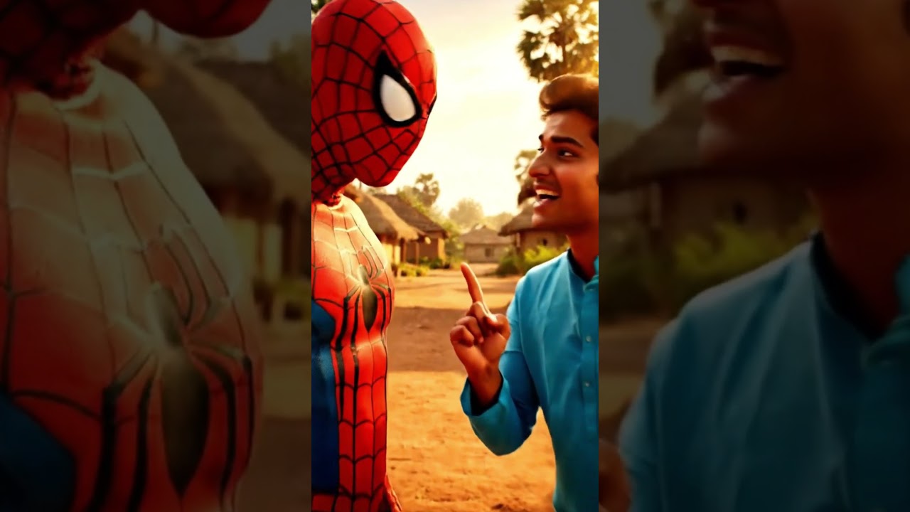 Spider-Man Real Life Rescue | Desi Village Hero Story | Spider-Man Full Action