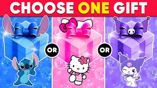 Choose Your Gift! 🎁 Pink, Blue Or Purple 🎀💙💜 Hello Kitty, Stitch Or Kuromi – How Lucky Are You? 🤩 screenshot 4