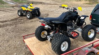 Honda 400EX vs Polaris Sportsman 500 H.O | Trail ride