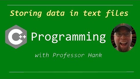 C++ Tutorial:  How to Write to Text Files  // Store data in files using ofstream - cout, but not