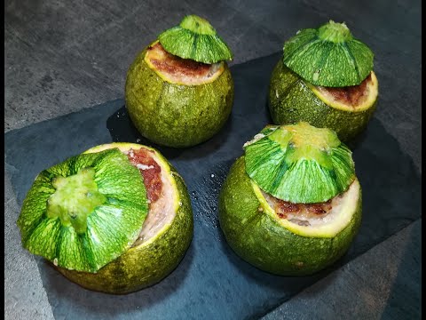 ROUND ZUCCHINI FILLED WITH MEAT. VERY EASY AND EXQUISITE!