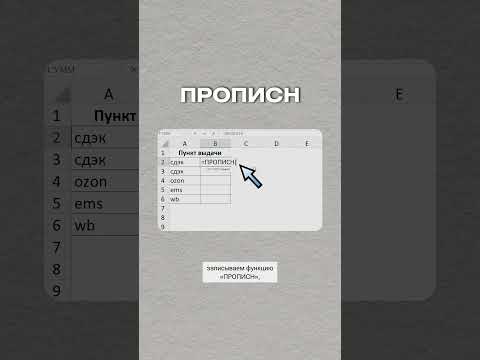 Как сделать маленькие буквы заглавными?🧐 #excel #бизнес #отчеты #вебинар #функции