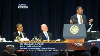 Dr. Benjamin Carson Explains "Political Correctness is Dangerous" in Front of Barack Obama