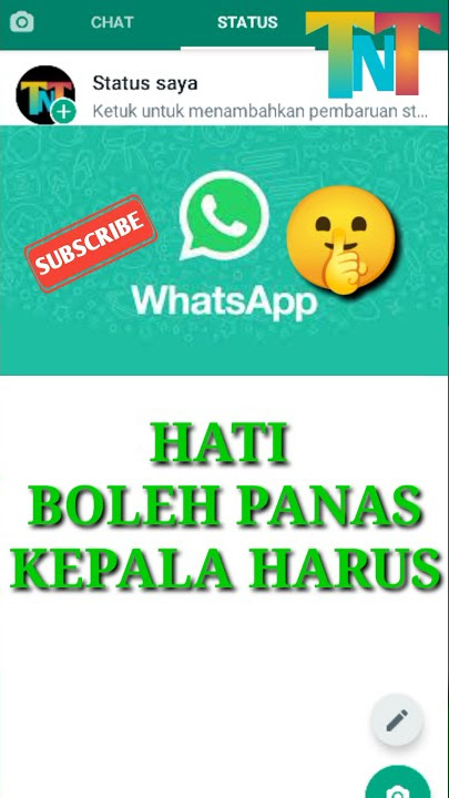 STORY WhatsApp Hati boleh panas kepala harus tetap dingin #storywa