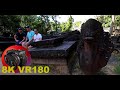 KOH KER - WALK LEAVING PRASAT THOM WALK archaeological site 8K 4K VR180 3D (Travel Video ASMR Music)