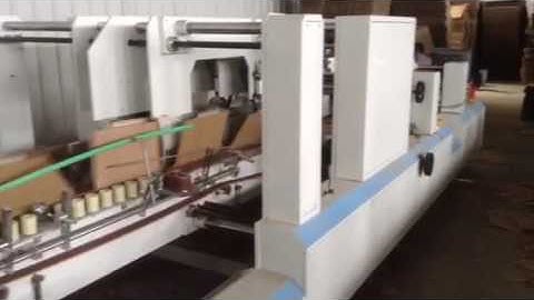 1450 Corrugated box straight line box folder gluer
