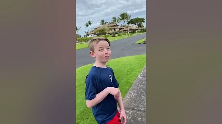 Walking to the pool in Hawaii