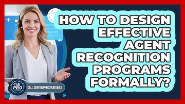 How To Design Effective Agent Recognition Programs Formally?