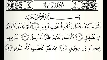 سورة الفيل القارئ أحمد صابر