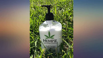 Hempz Fresh Coconut & Watermelon Moisturizing Skin Lotion, Natural Hemp Seed Herbal Body M