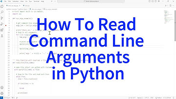 How To Read Command Line Arguments in Python